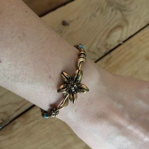 Alex and Ani Vintage Sixty-Six Flower Bracelet